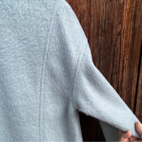 NWT Anthropologie Greylin Sky Blue and Grey Long Wool Coat with pockets size XS - Picture 6 of 12